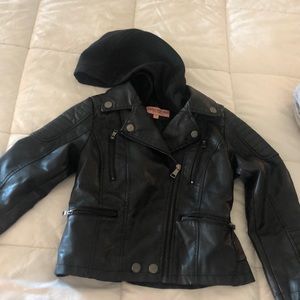 Girls faux leather jacket size 10